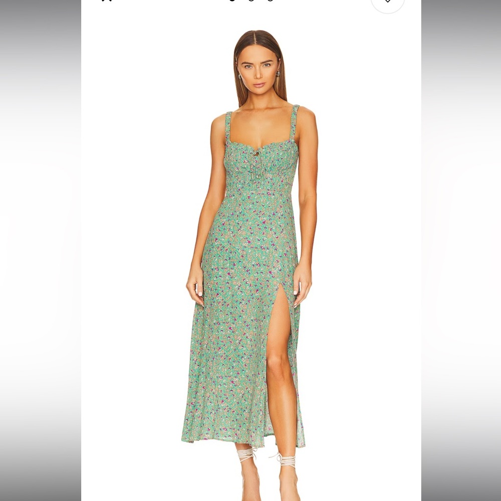 ELSIE DRESS IN GREEN & MAGENTA FLORAL